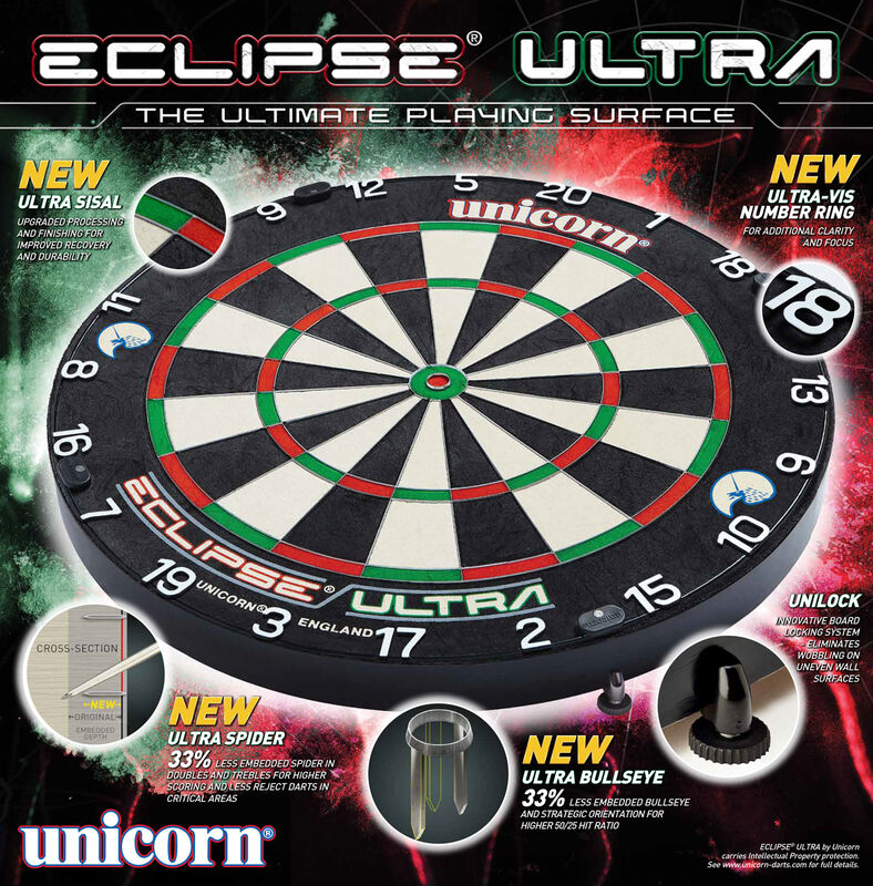 Unicorn – Eclipse Ultra – Bristle Dartboard