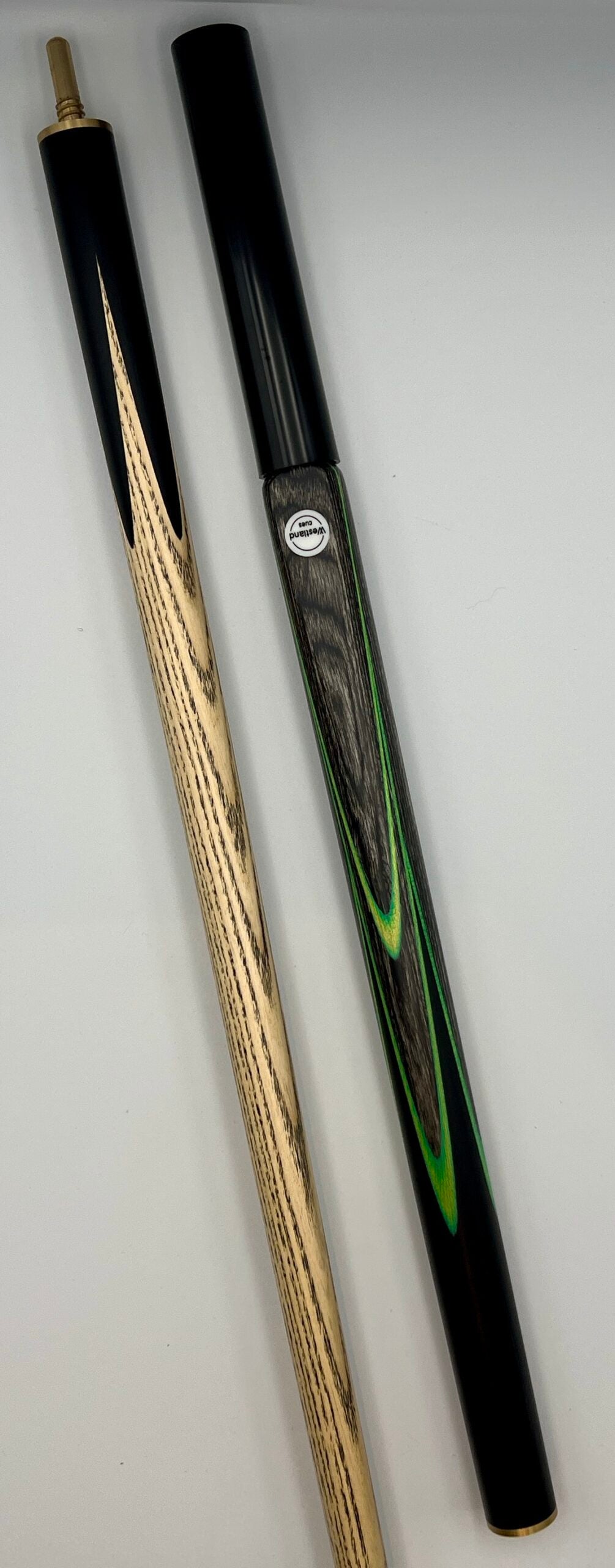 Westland 3/4 Cue & Case Set “Green – Grey Veneer”
