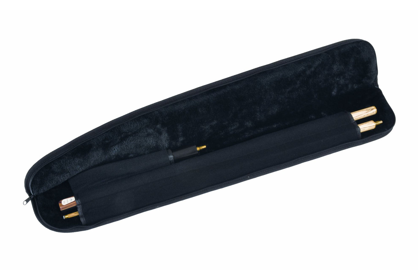 Peradon Black Full-Zip Two Piece Cue Case/Bag
