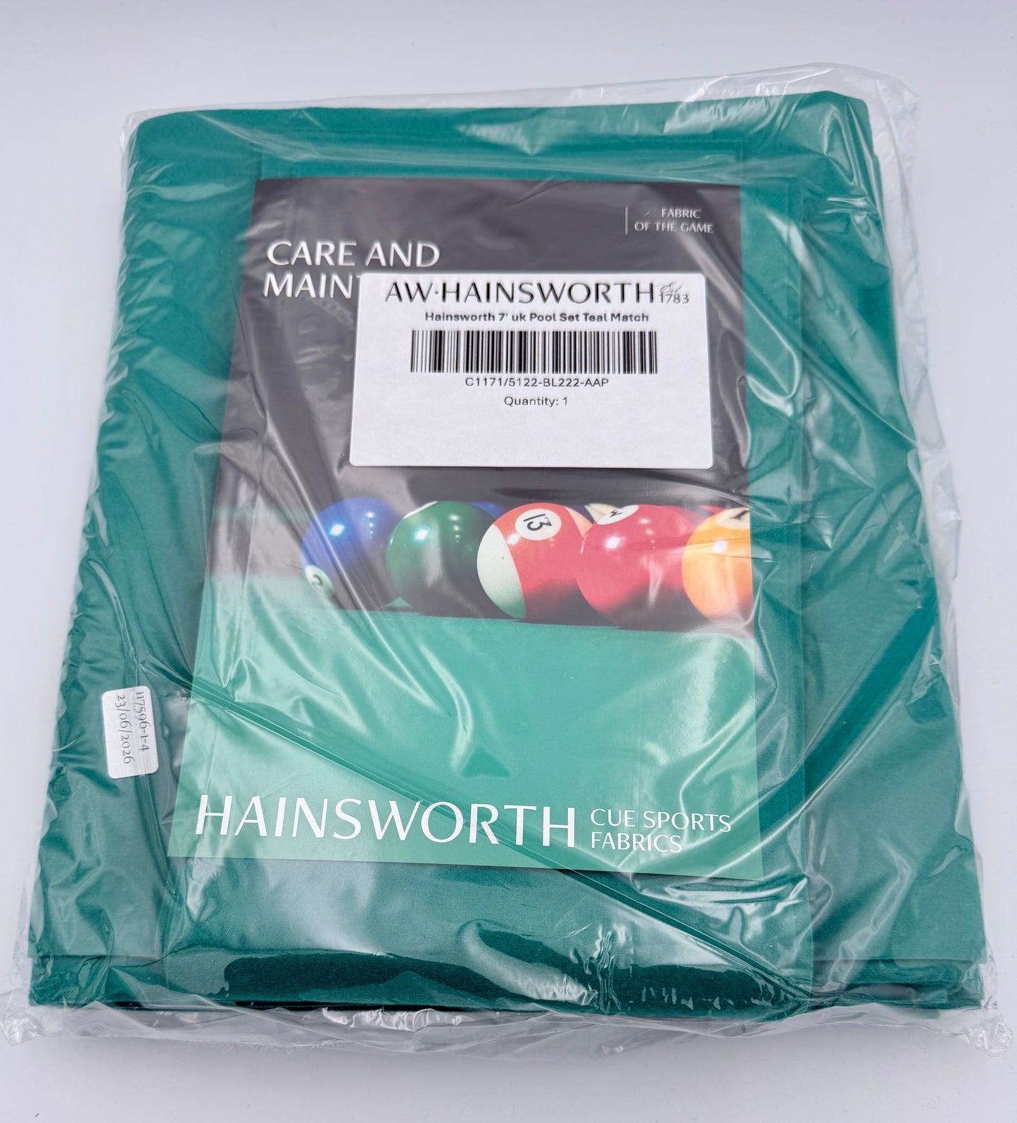 Hainsworth’s Match "Teal" 7′ Pool Table Packs