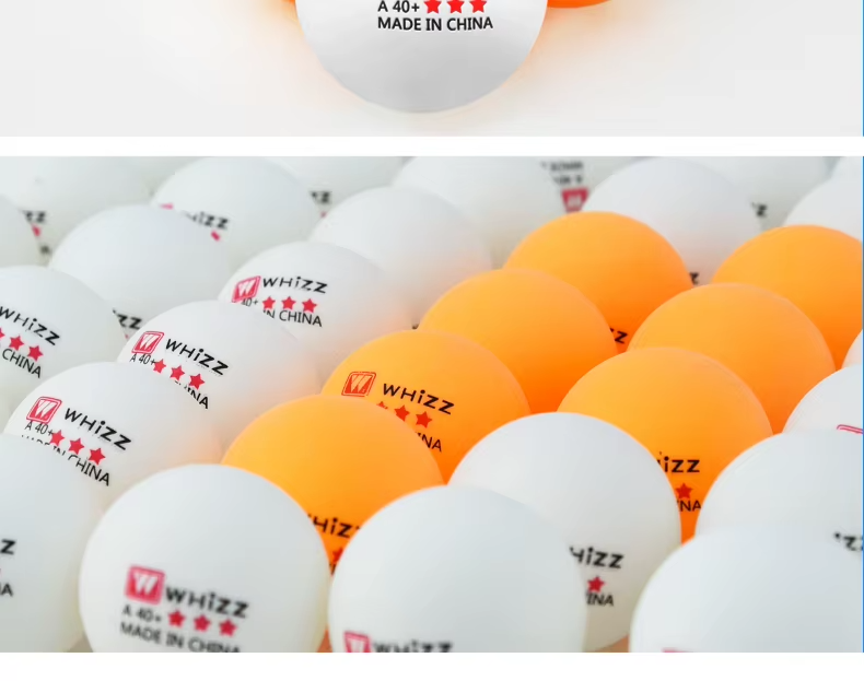 Table Tennis Balls - 3x Star Quality - 40mm - Training Balls (50x Balls)