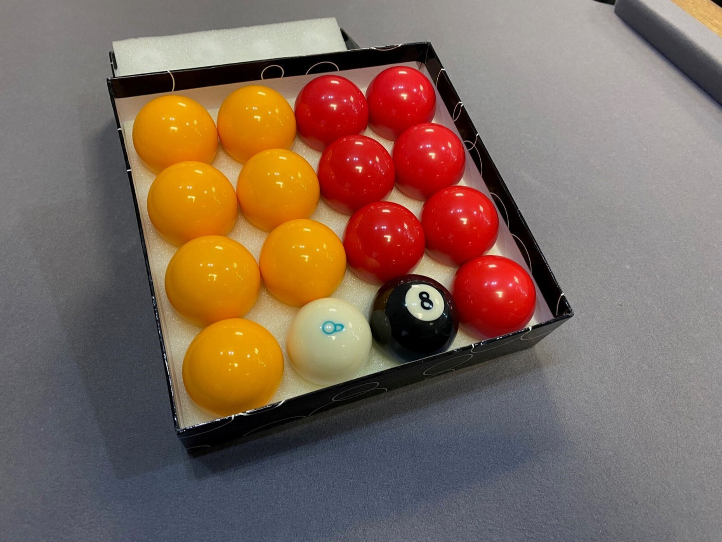 2″ Economy Reds & Yellows Pool Ball Set