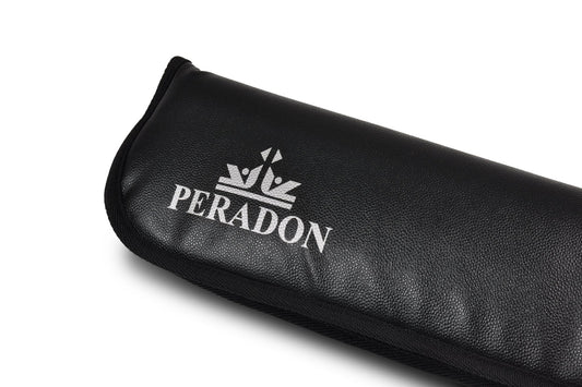 Peradon Black Full-Zip Two Piece Cue Case/Bag