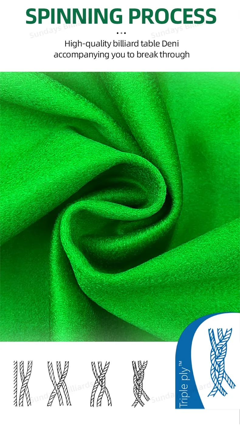 PNS 720 9ft Snooker Table Cloth Pack