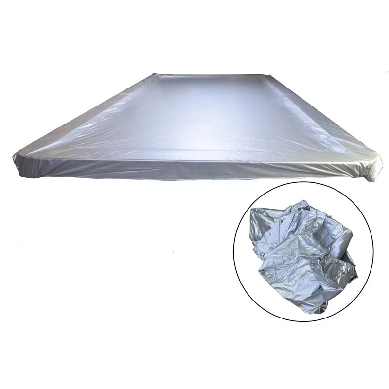 Economy Silver Pool Table Dust Cover - 7ft Tables