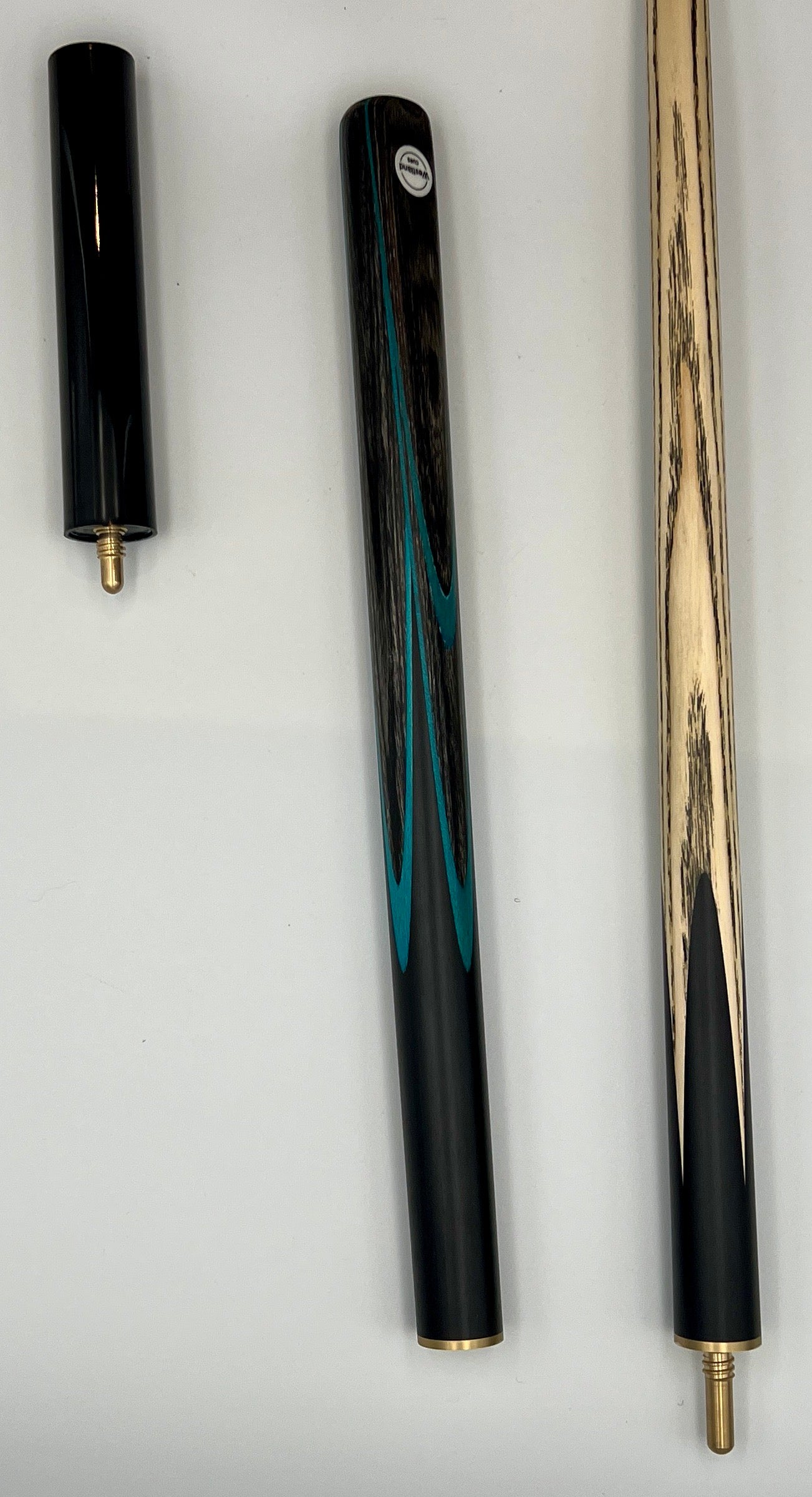 Westland 3/4 Cue & Case Set “Blue – Grey Veneer”