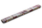 Burgundy & Grey Block - Genuine Leather Case for 3/4 Jointed Cue & Extension