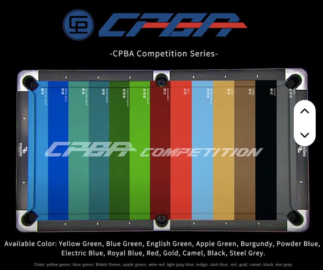 CPBA Competition – 7ft UK Pool Table Cloth Packs