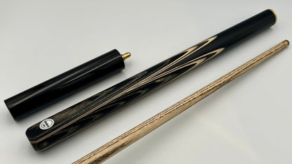 Westland 3/4 Cue & Case Set “Black & White Veneer”