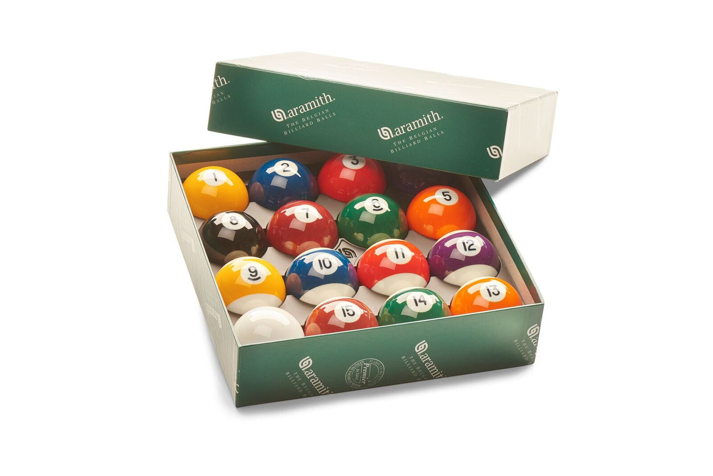 2 1/4″ Aramith Engraved Spare Spots & Stripes Pool Balls
