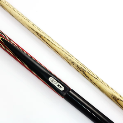 SLP X9 Ash Wood 3/4 Jointed Snooker Cue & Mini Butt
