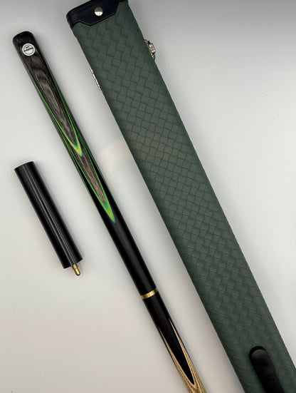 Westland 3/4 Cue & Case Set “Green – Grey Veneer”