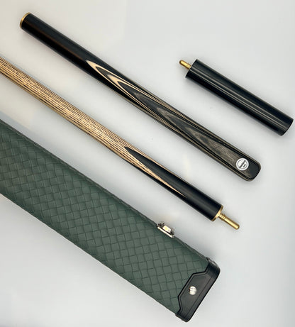 Westland 3/4 Cue & Case Set “Black & White Veneer”