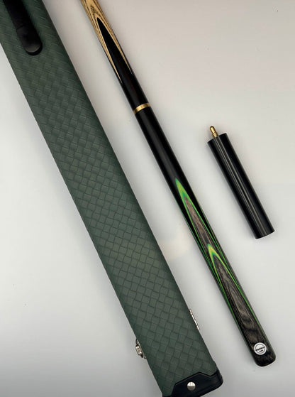 Westland 3/4 Cue & Case Set “Green – Grey Veneer”