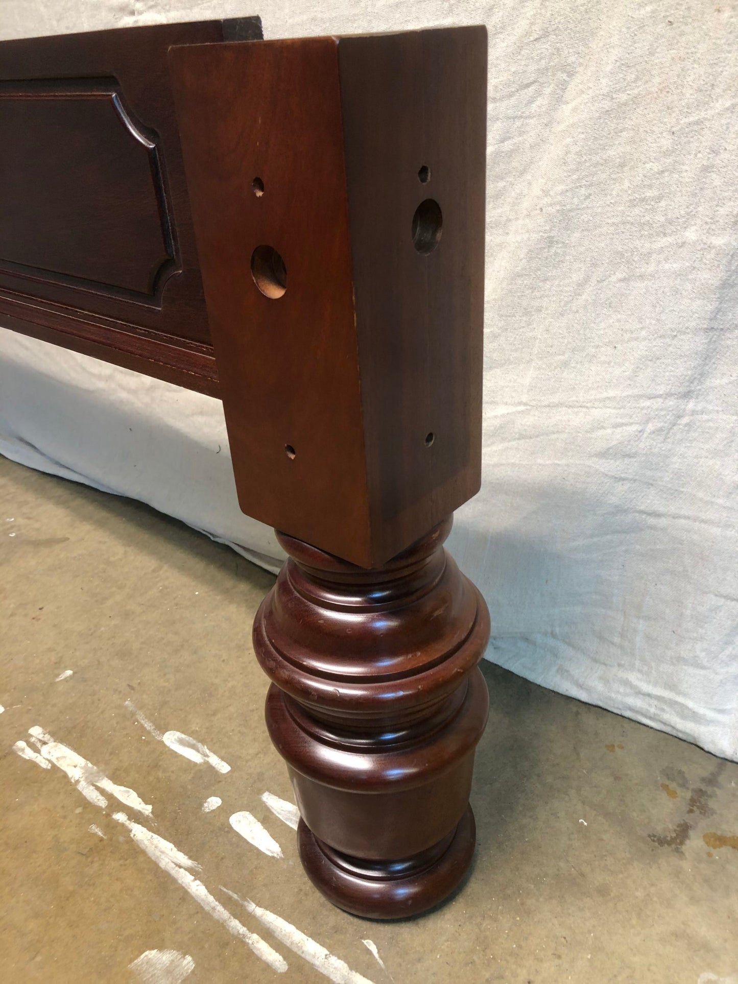 Mahogany Turned Leg Full Size Snooker Table