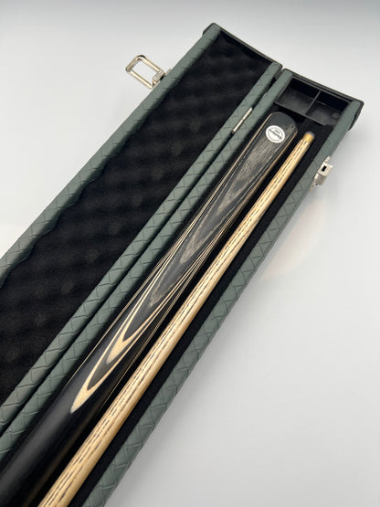 Westland 3/4 Cue & Case Set “Black & White Veneer”