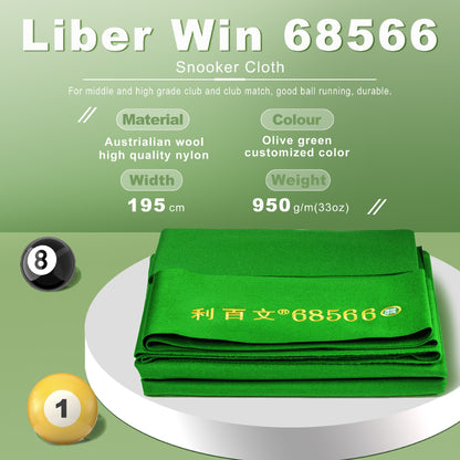 Liber Win 68566 – 12ft Snooker Table Cloth Pack