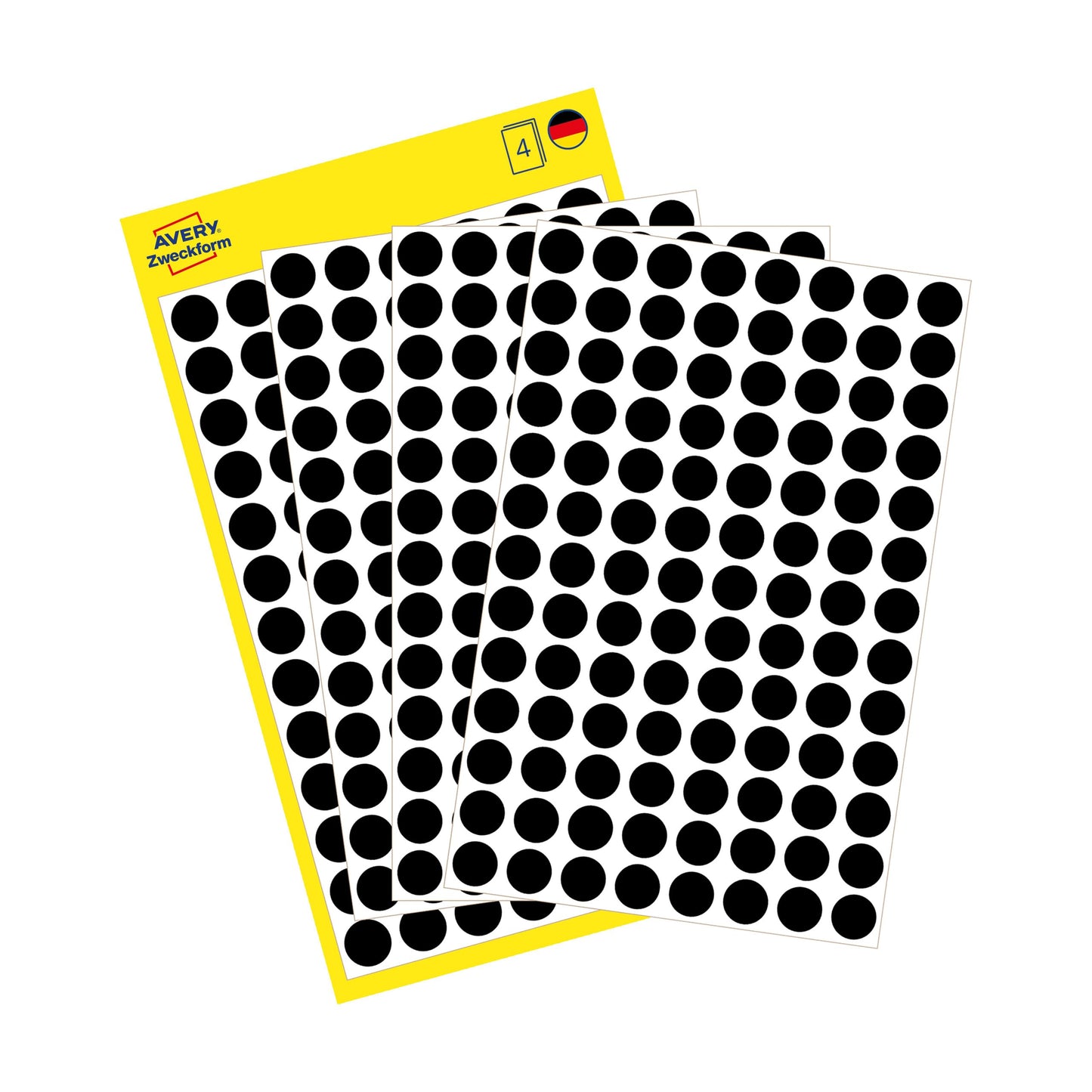 Table Spots 8mm Self Adhesive - Black