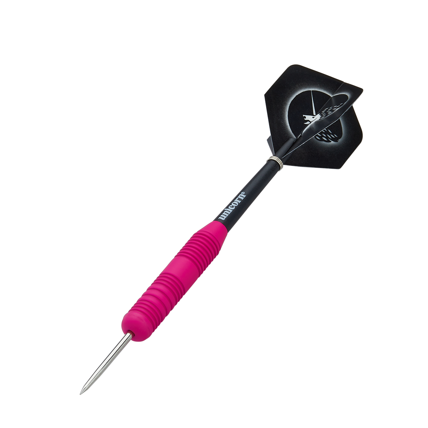Unicorn – Core Plus Pink – Rubberised Steel Tip Darts