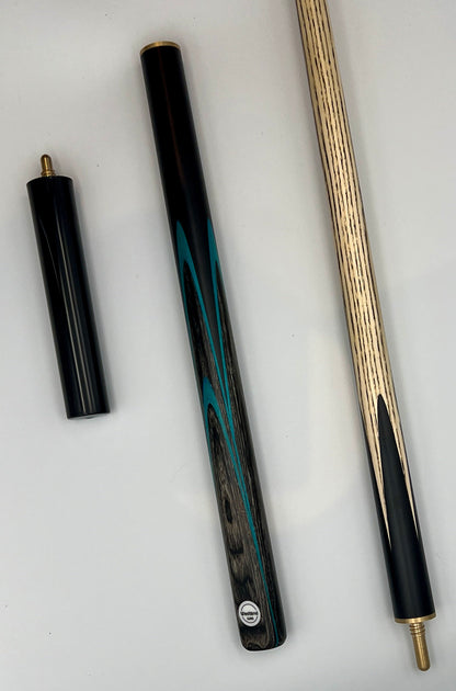 Westland 3/4 Cue & Case Set “Blue – Grey Veneer”