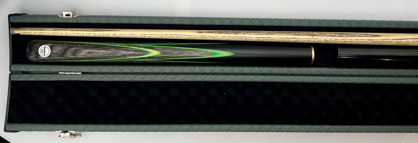 Westland 3/4 Cue & Case Set “Green – Grey Veneer”