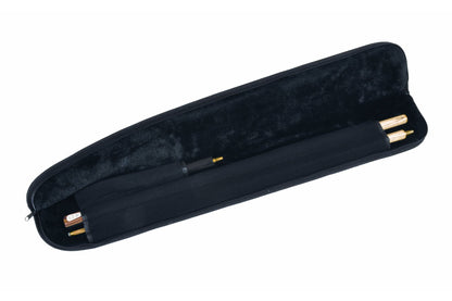 Peradon Black Full-Zip Two Piece Cue Case/Bag