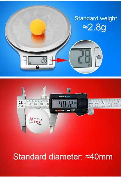 Table Tennis Balls - 3x Star Quality - 40mm - Training Balls (50x Balls)