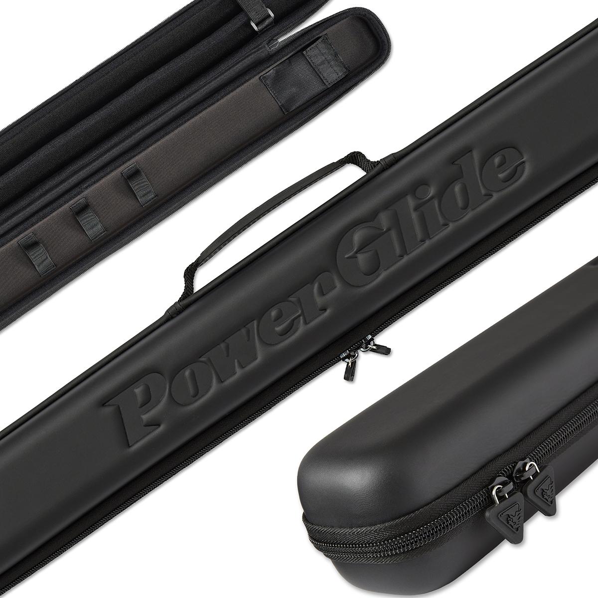 Power Glide Svartur Two Piece Cue Case - Black