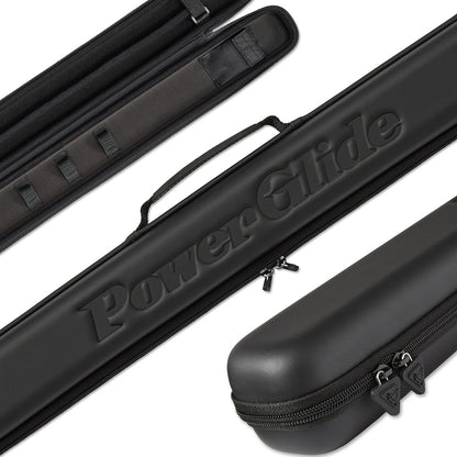 Power Glide Svartur Two Piece Cue Case - Black