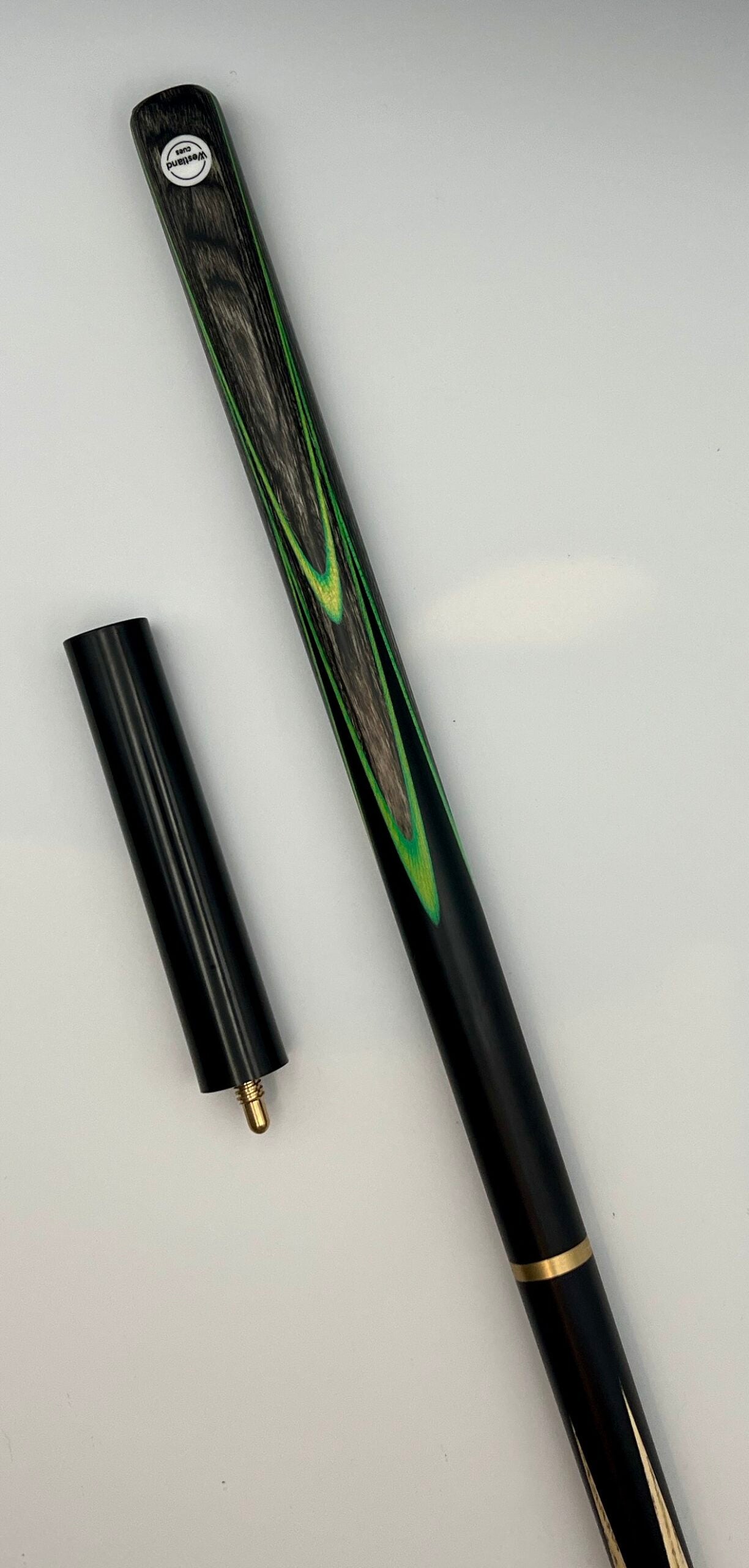 Westland 3/4 Cue & Case Set “Green – Grey Veneer”