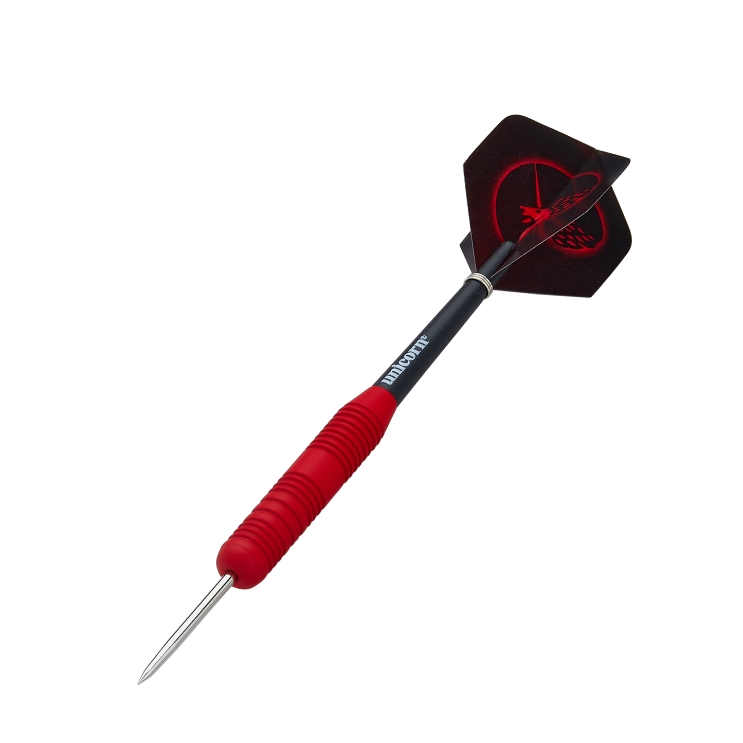 Unicorn – Core Plus Red – Rubberised Steel Tip Darts