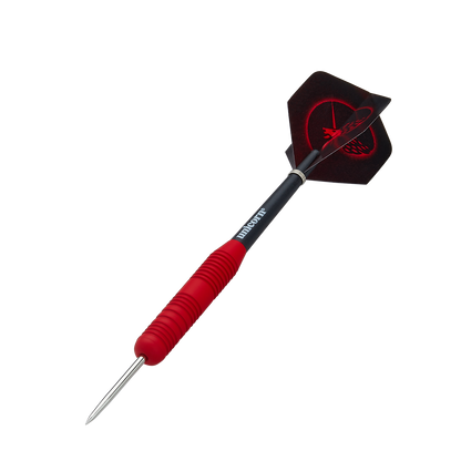 Unicorn – Core Plus Red – Rubberised Steel Tip Darts
